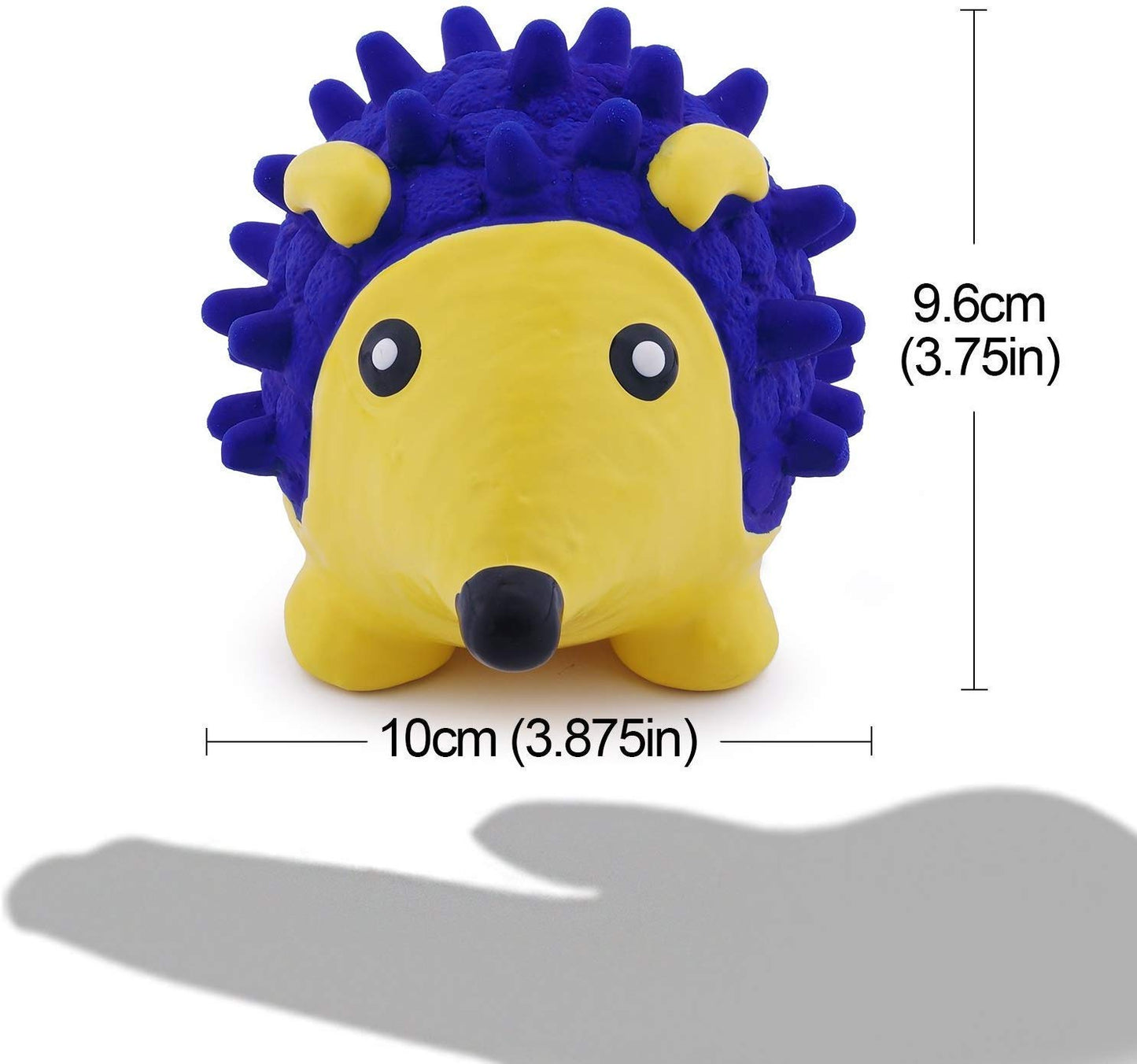 Squeaky Toys Combo of 4 Dog Toys Puppy Toys Spike Rim | Spike Rugby | Latex Baseball | Latex Hedgehog (Combo of 4)