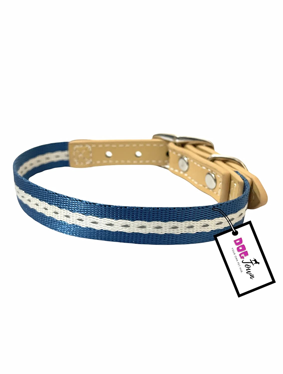 Soft Nylon Collar with Strip Pattern for Dogs & Kitten (Color May Vary)